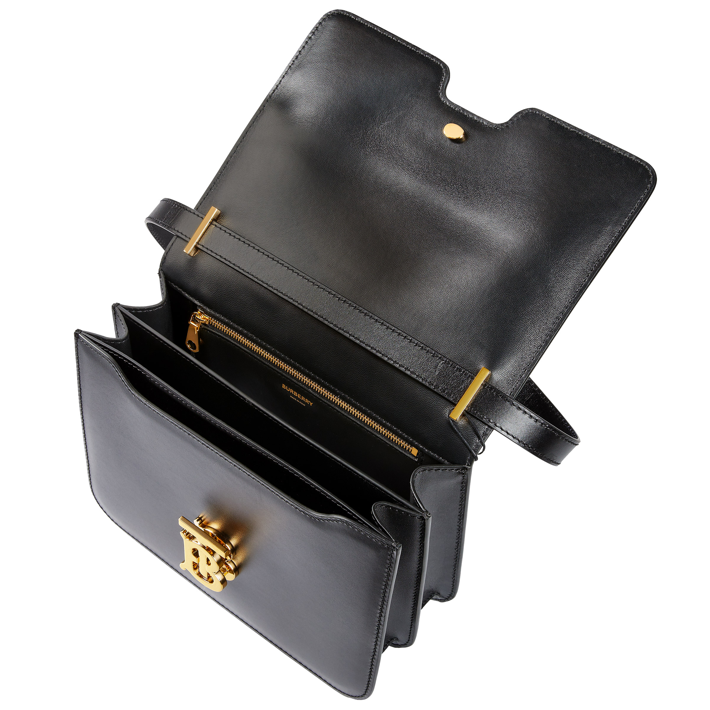 Burberry Med Leather TB Bag, Black | Costco