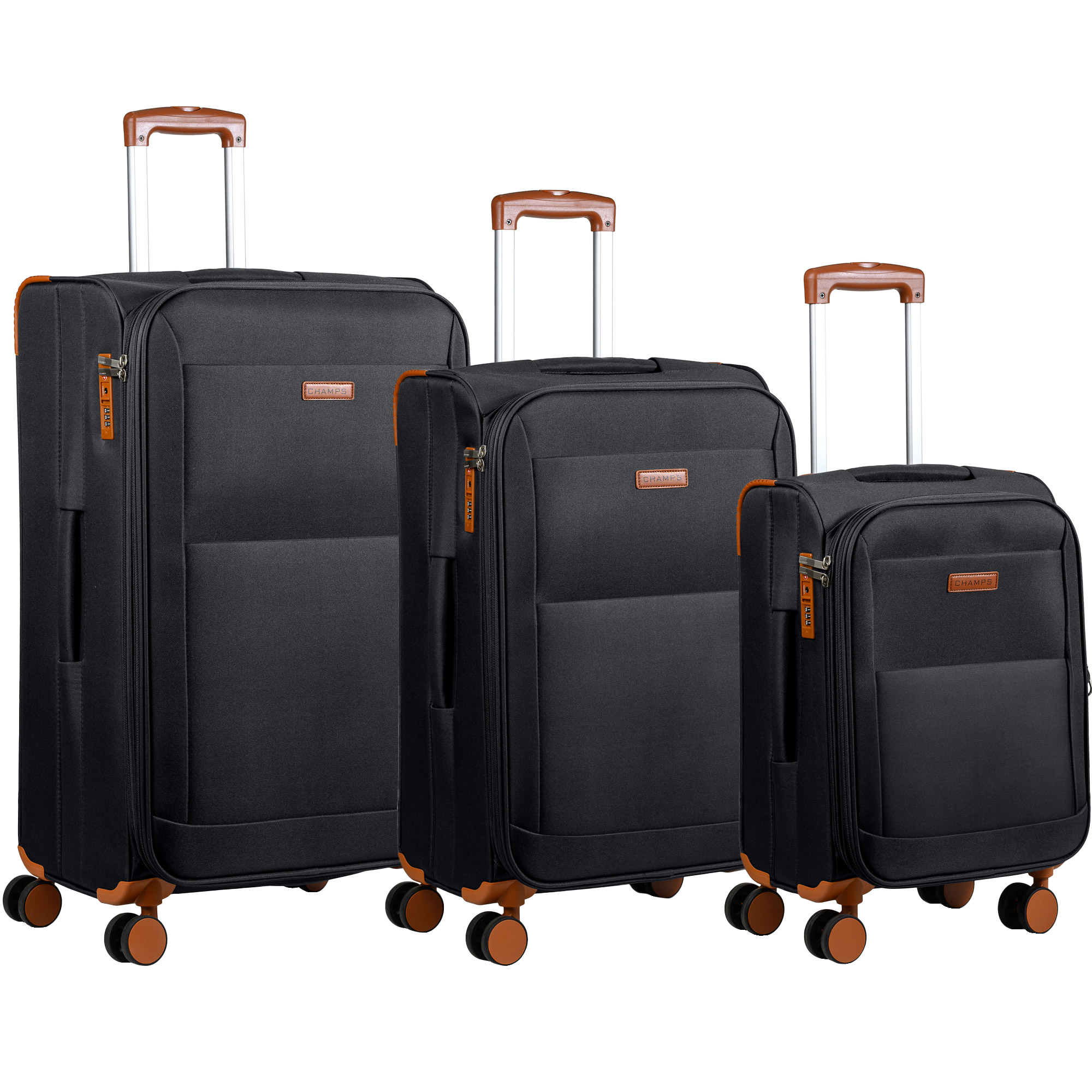 Champs Classic Collection 3-piece Softside Luggage Set