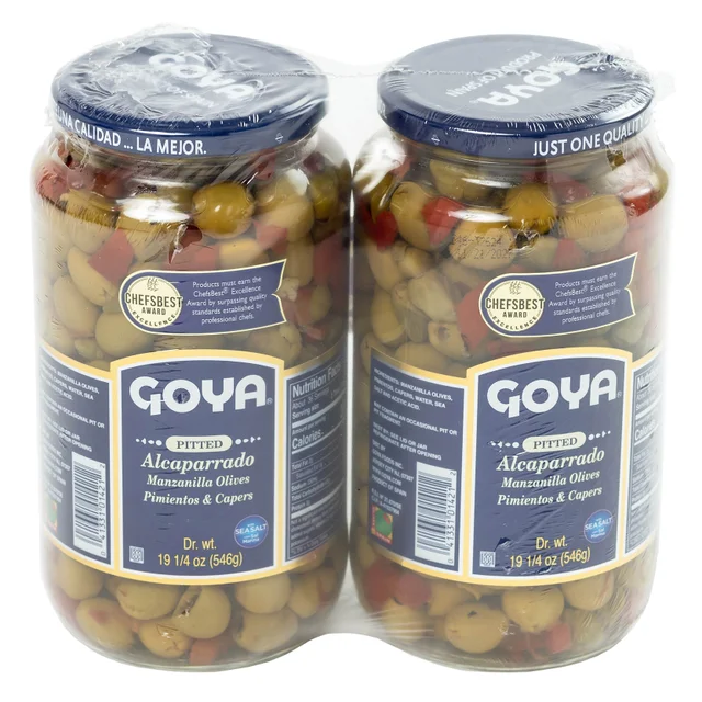 GOYA ALCAPARRADO PITTED OLIVES 2/19.25 OZ
