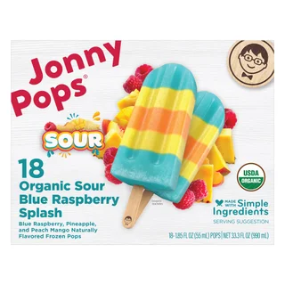 JONNY POPS ORGANIC SOUR SPLASH 18 CT