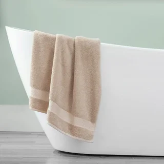 PURELY INDULGENT OXFORD TAN BATH TOWEL 30" X 58"