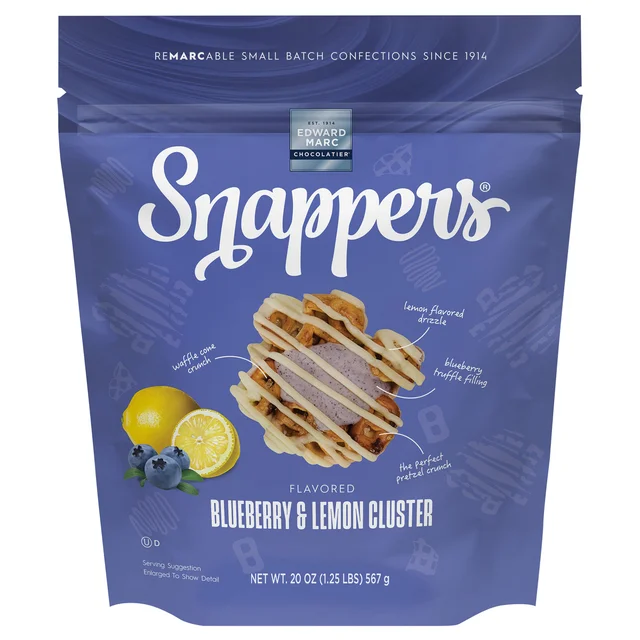 EDWARD MARC BLUEBERRY LEMON SNAPPERS 20 OZ