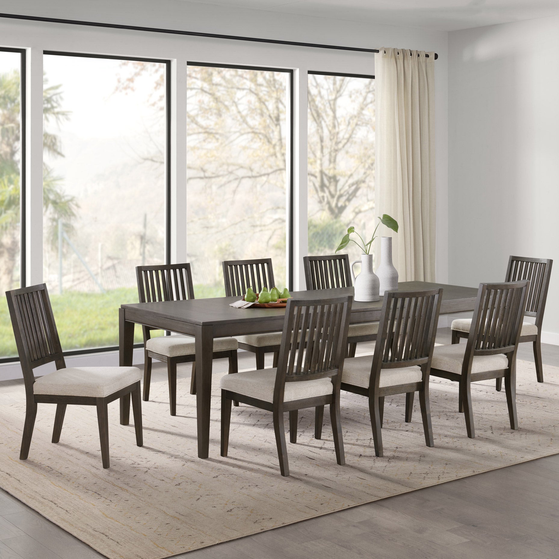 【再値下げ】テーブル【9】 Reed 9-piece Dining Table Set | Costco
