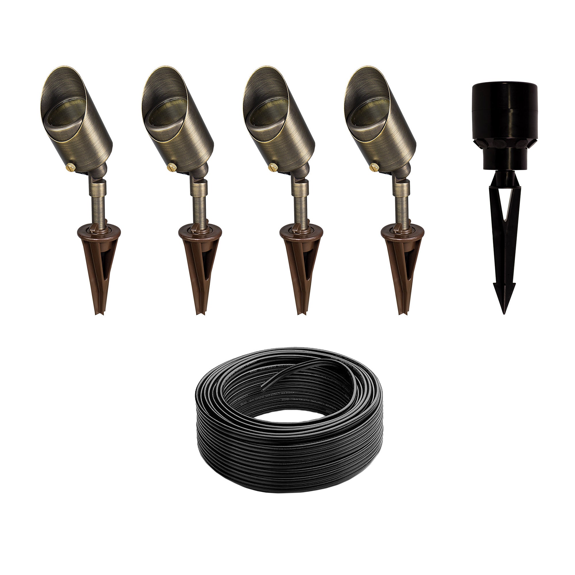 LED Outdoor Spotlight 4-pack