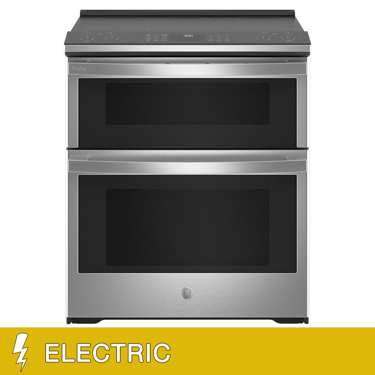 GE Profile 30" 6.6 cu. ft. ELECTRIC Slide-in Double Oven Range with Convection  Wi-Fi