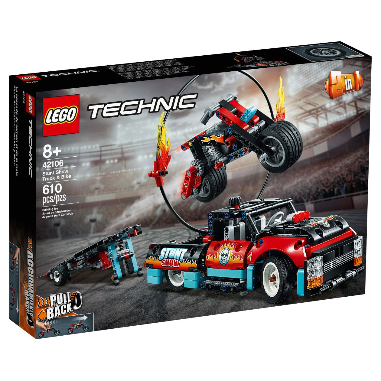 LEGO Technic Stunt Show Truck & Bike  42106