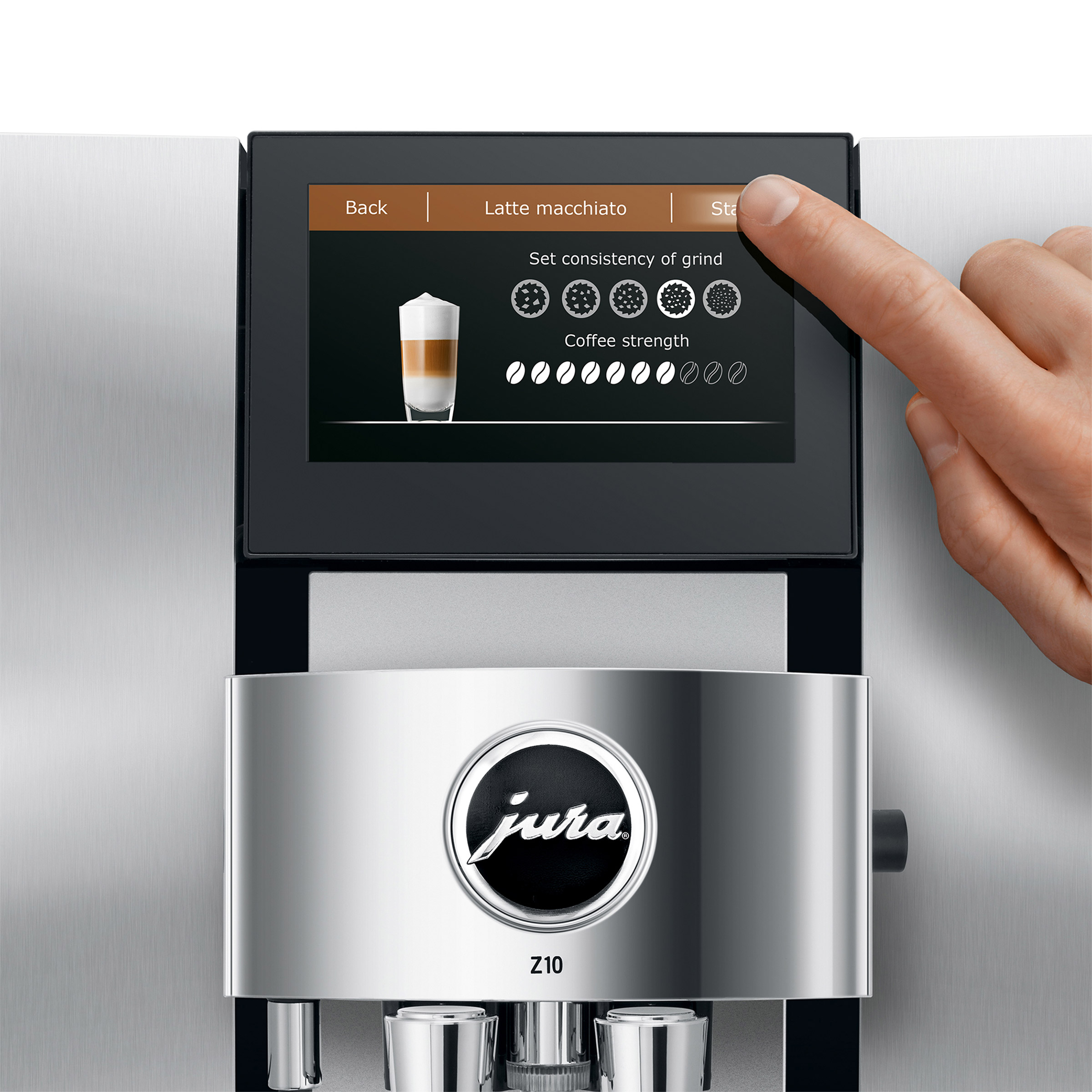 JURA Z10 Fully Automatic Espresso Machine with Cold Brew, Aluminum