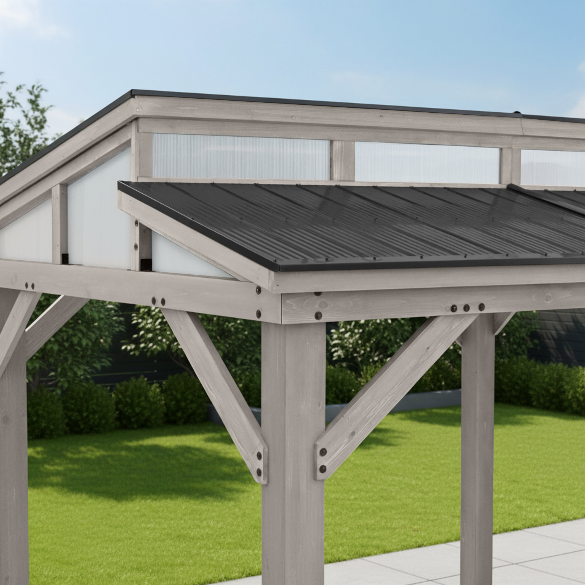 Yardistry 12' x 14' Split Roof Gazebo | Costco