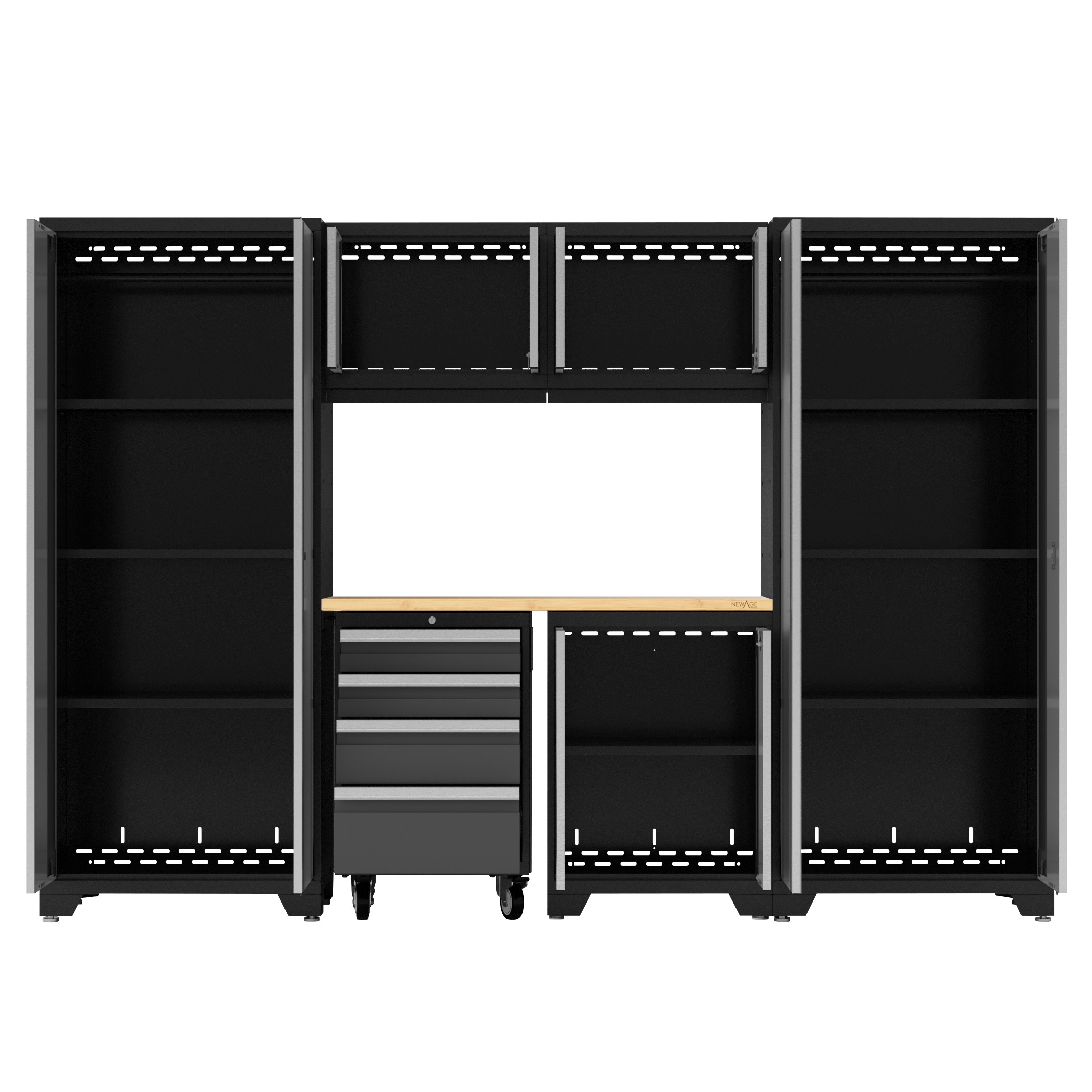 ＣＱT.ＣＱ4+.ＣＱ C+ NewAge Products Bold XL Series 7-Piece Garage Cabinetry Set | Costco