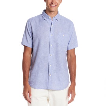 Weatherproof Vintage Men's Short Sleeve Woven Shirt