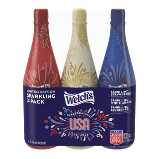 WELCH'S 250TH SPARKLING JUICE 3/25.4 OZ