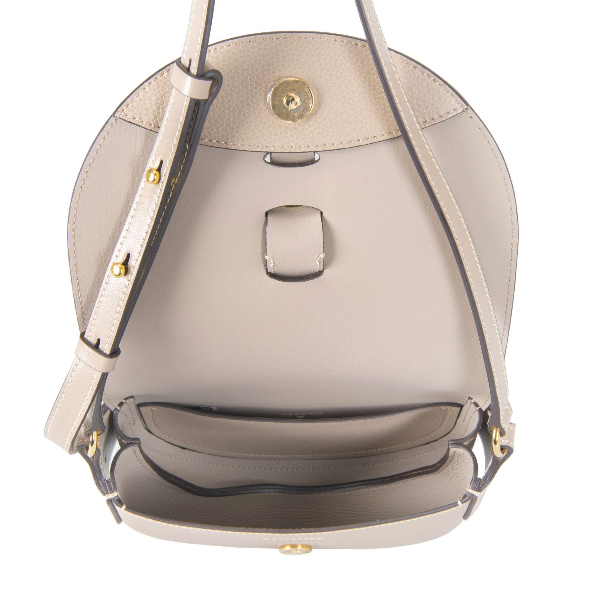Chloe Darryl Leather Saddle Bag, Gray | Costco