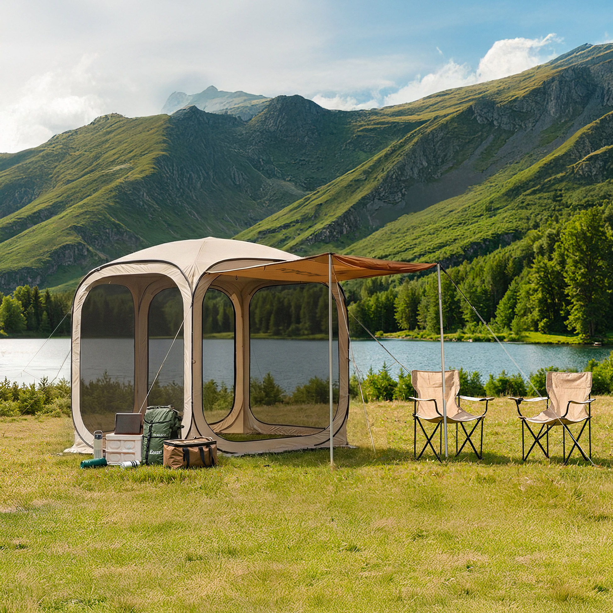 Space Acacia 11' X 11' Instant Screen House Tent With Shades | Costco