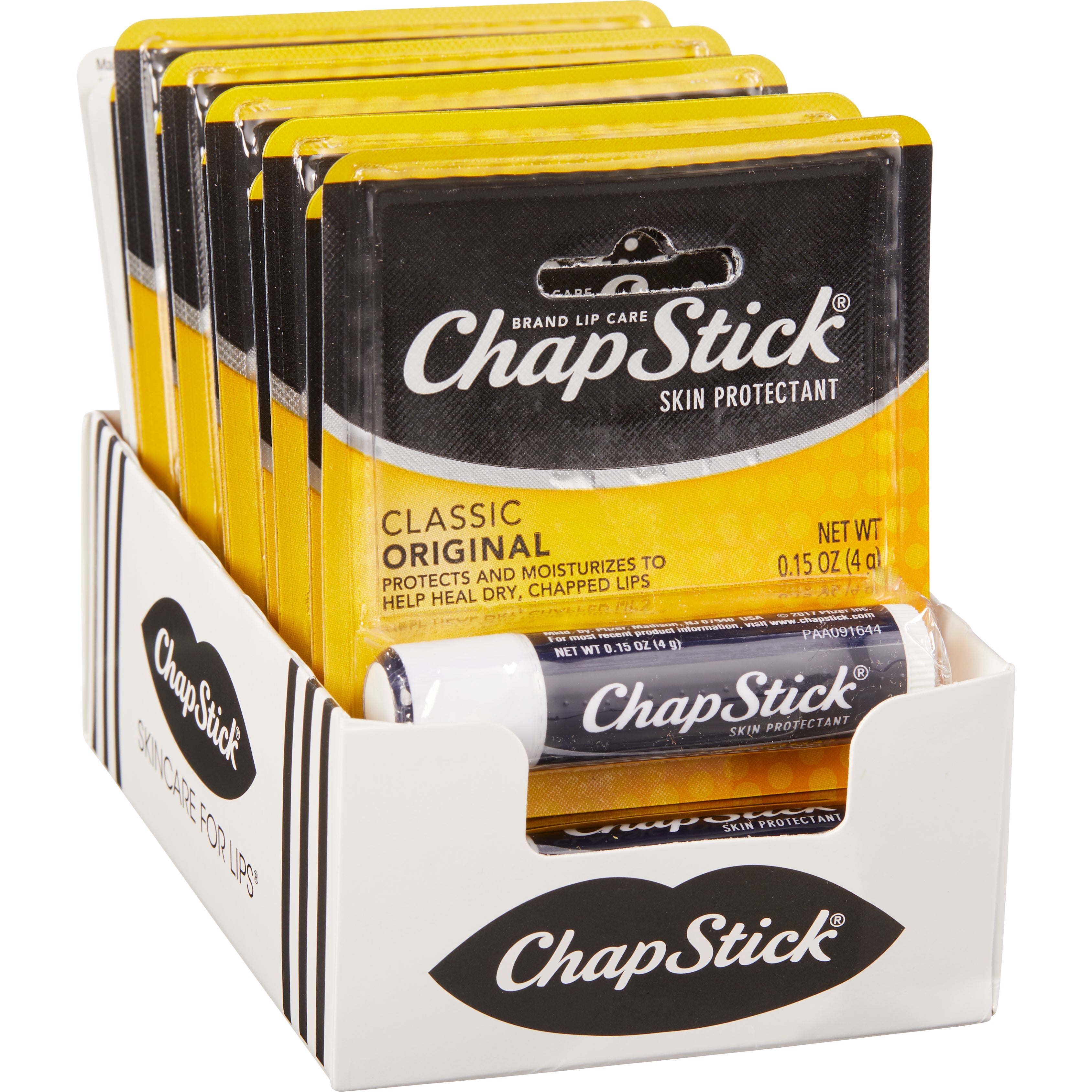 ChapStick Lip Balm, Original, 0.15 oz, 12 ct | Costco