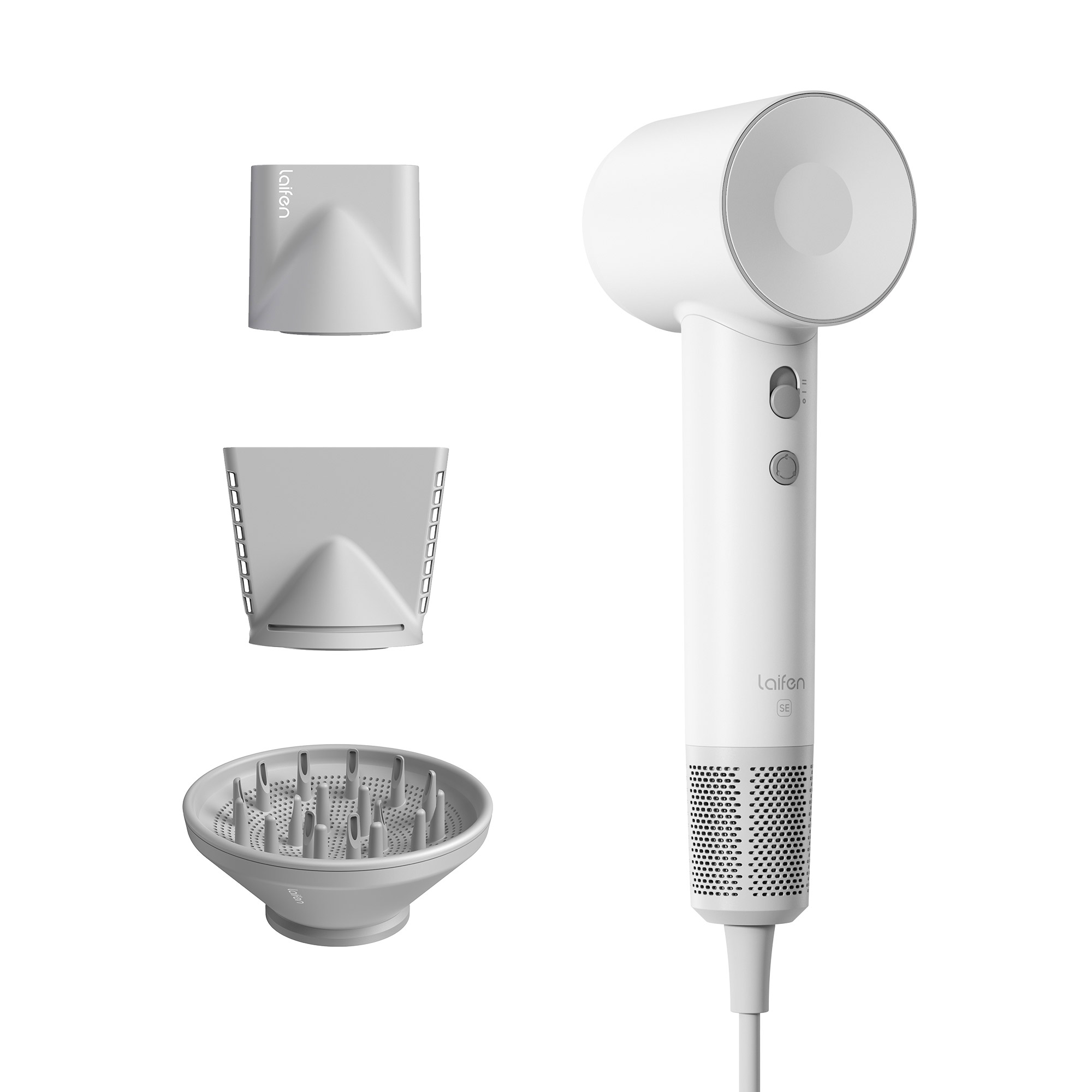 Laifen Swift SE Hair Dryer with 3 Nozzle Attachments