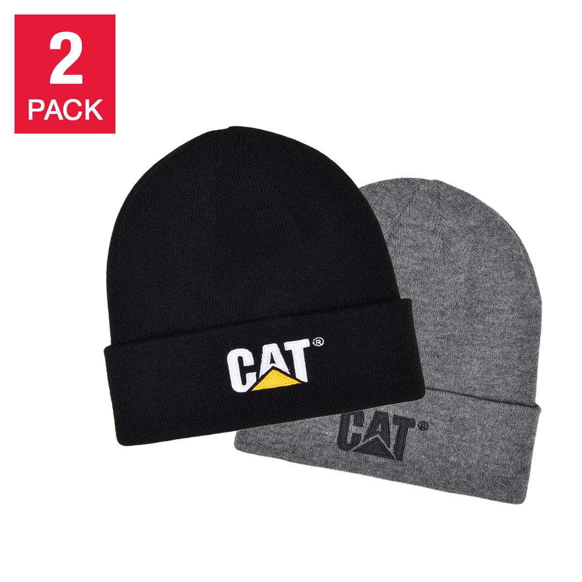 Caterpillar Unisex Beanie, 2-pack