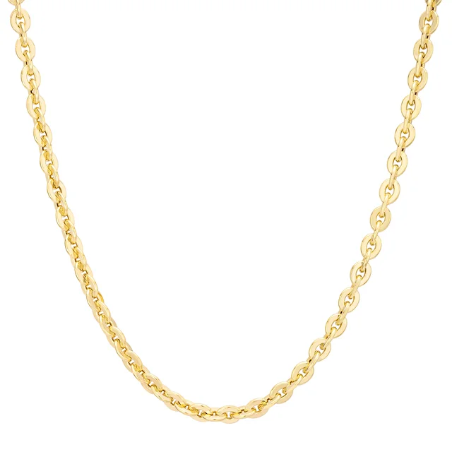 14kt Yellow Gold Forzatina Chain Necklace