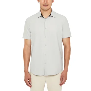 KENNETH COLE MEN'S SHORT SLEEVE BUTTON UP SHIRT