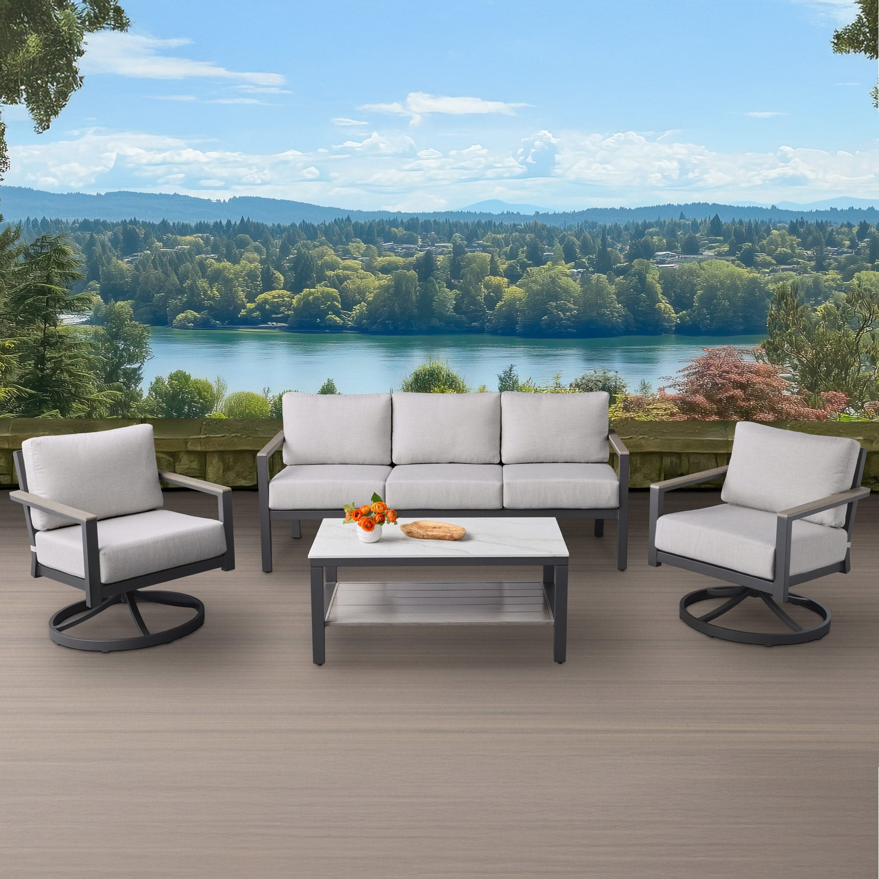 Nicolet 4-piece Patio Conversation Set | Costco