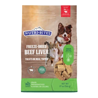 NUTRIBITES BEEF LIVER TREATS 27 OZ (1.69 LB)