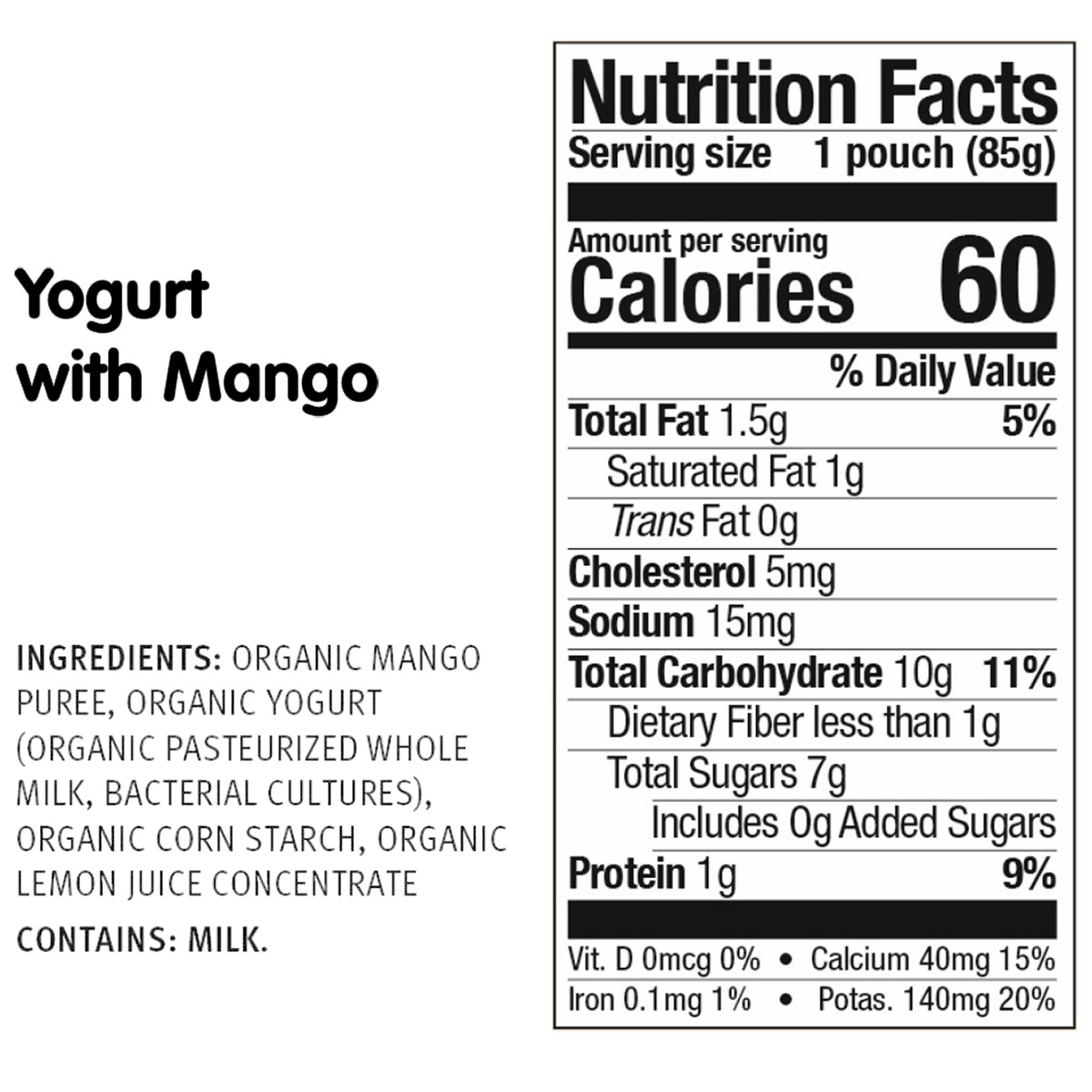 Holle Organic Baby Food, Yogurt Pouch Variety Pack, 40 Packs - 3