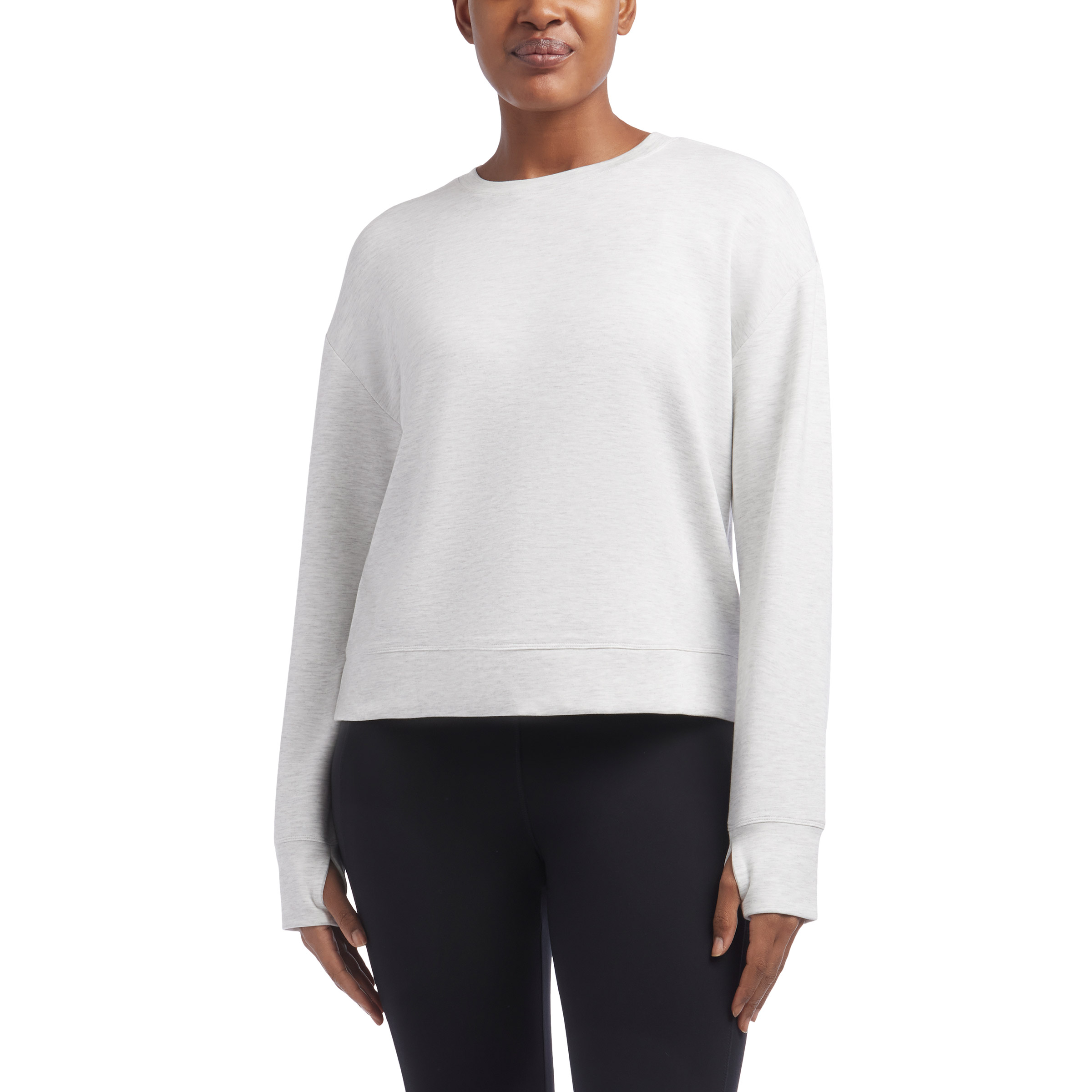 Danskin Women's Long Sleeve Luxe Crew