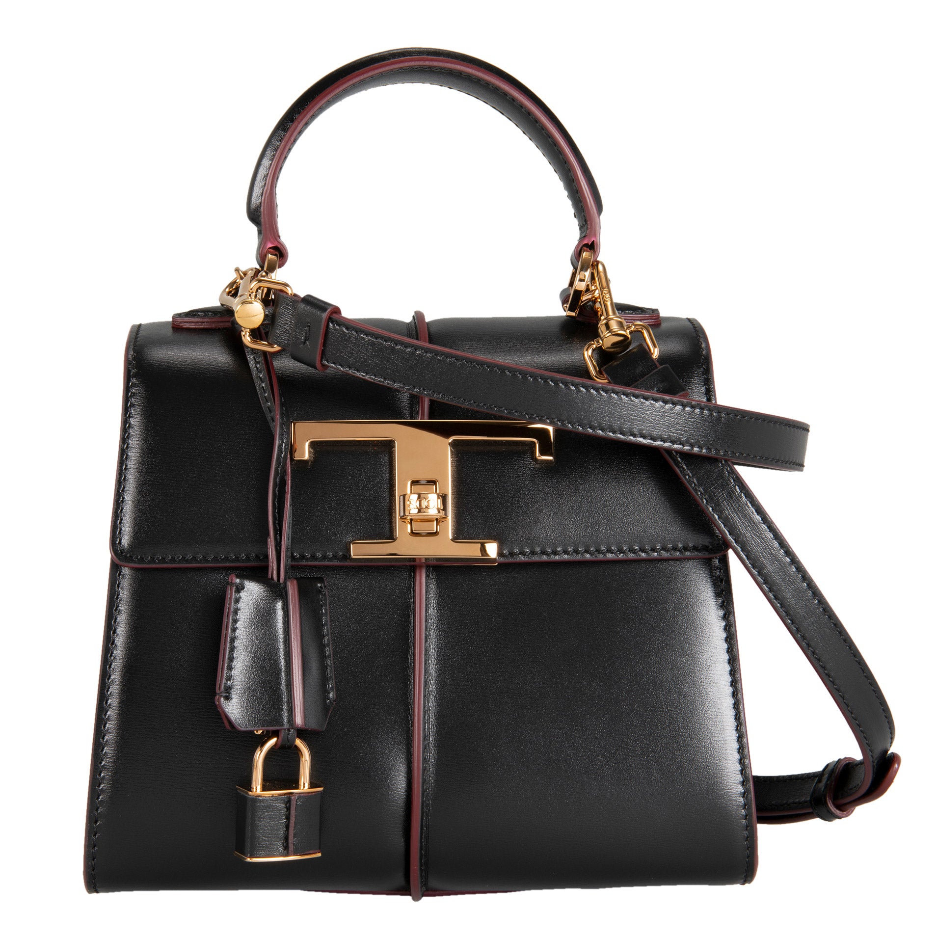 Tods Mini Leather Handbag, Black | Costco