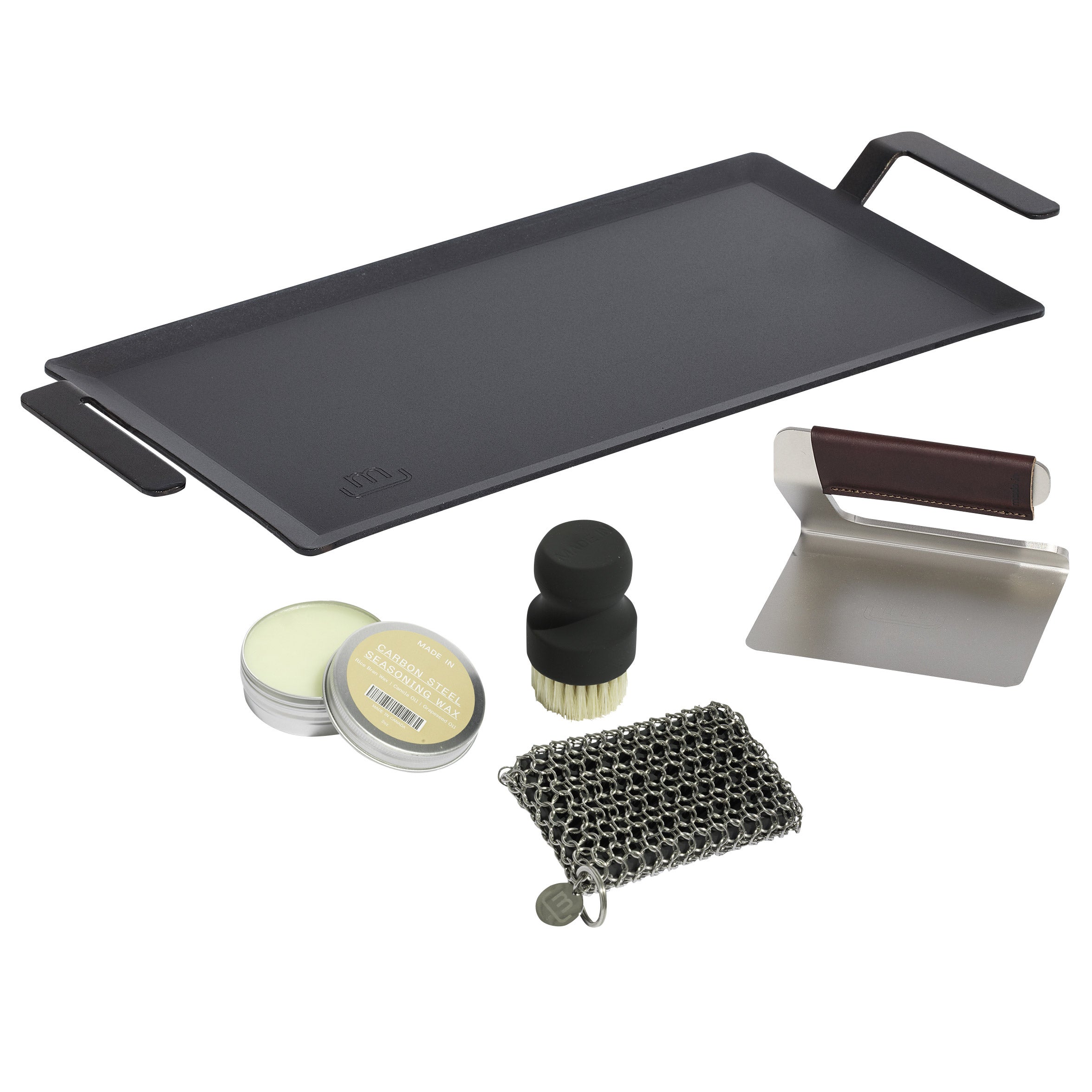 Made In Carbon Steel 24" Griddle & Stainless Steel Press Bundle