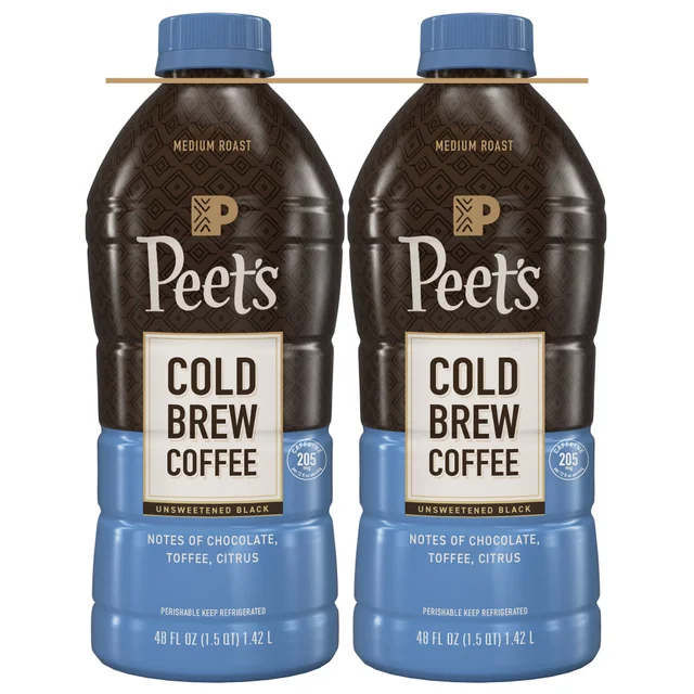 PEET'S COLD BREW COFFEE 2 PACK 48 OUNCES EACH