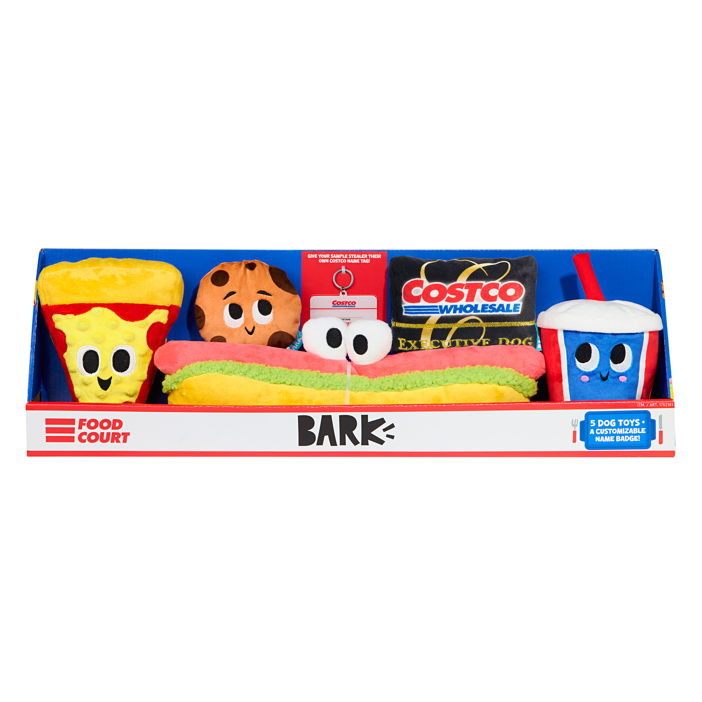 BARK Costco Food Court Dog Toy Bundle 
