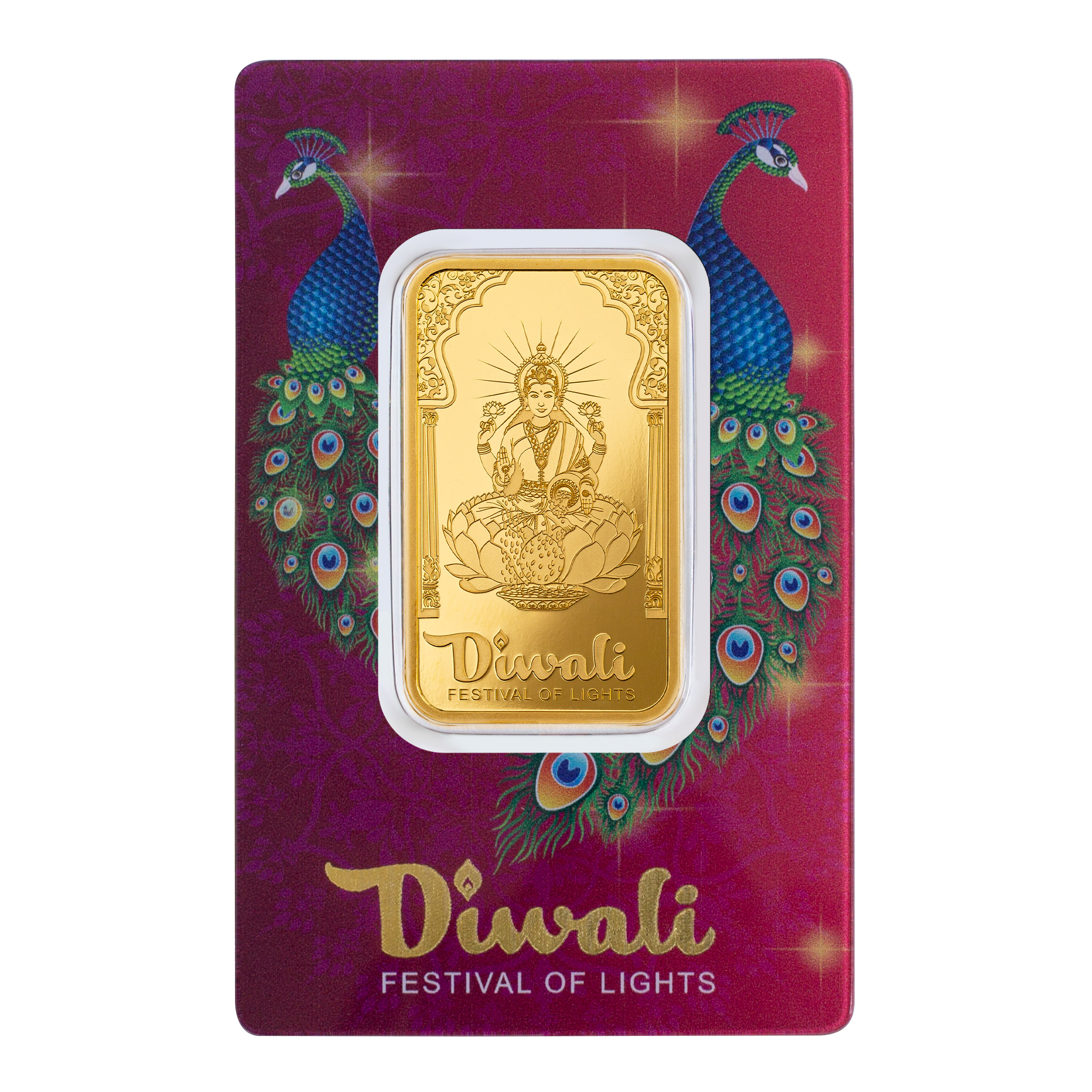 1 oz Gold Bar PAMP Suisse Diwali Lakshmi