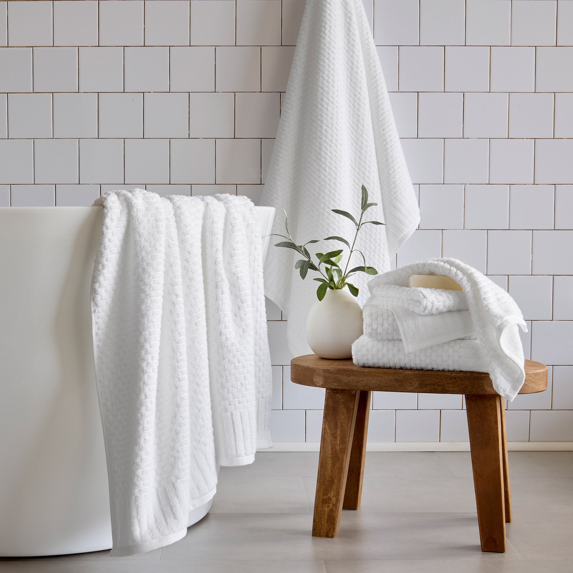 WelHome Textured Towels - 6-piece Set