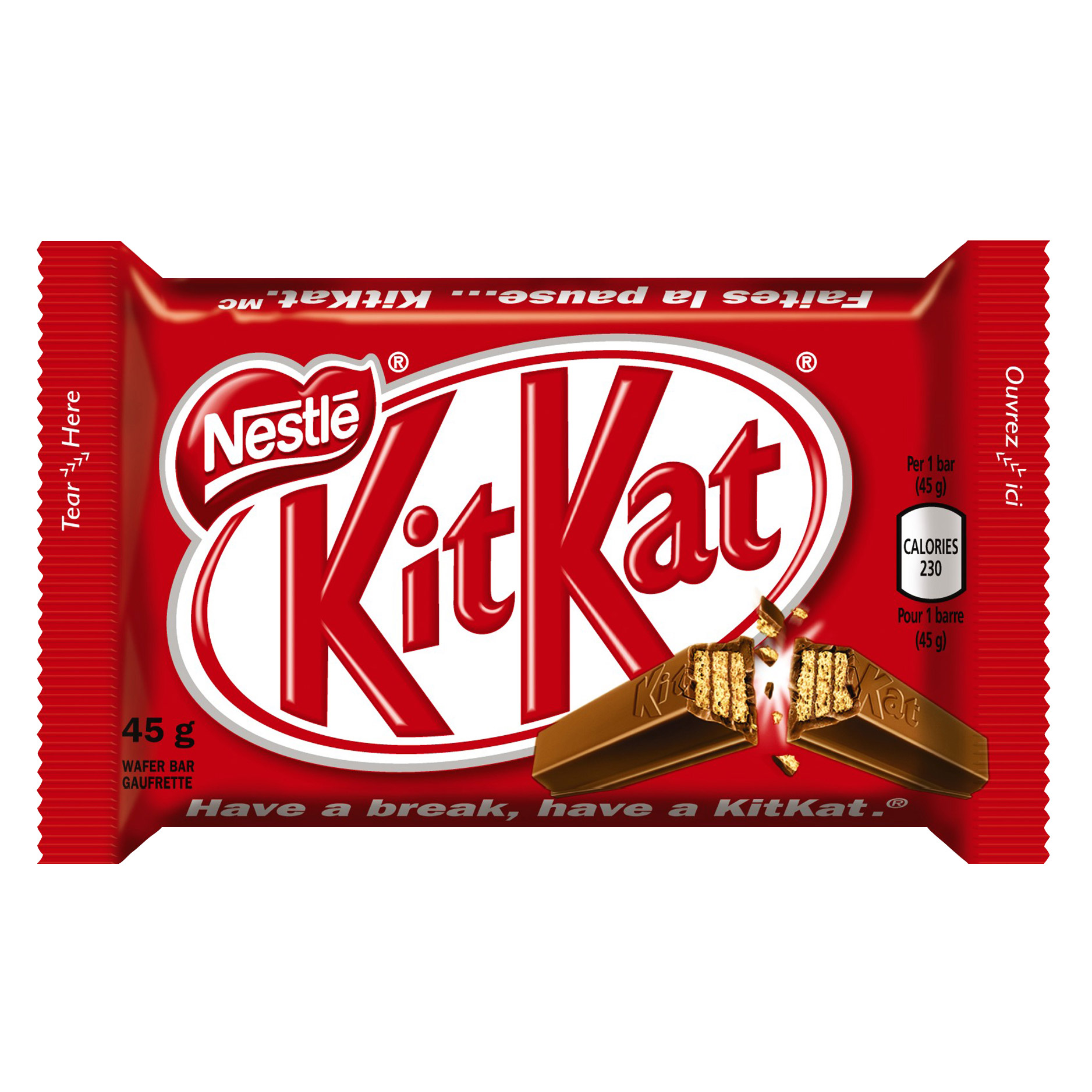 Kit Kat, 4-finger Bars, 48 × 45 g (1.58 oz)