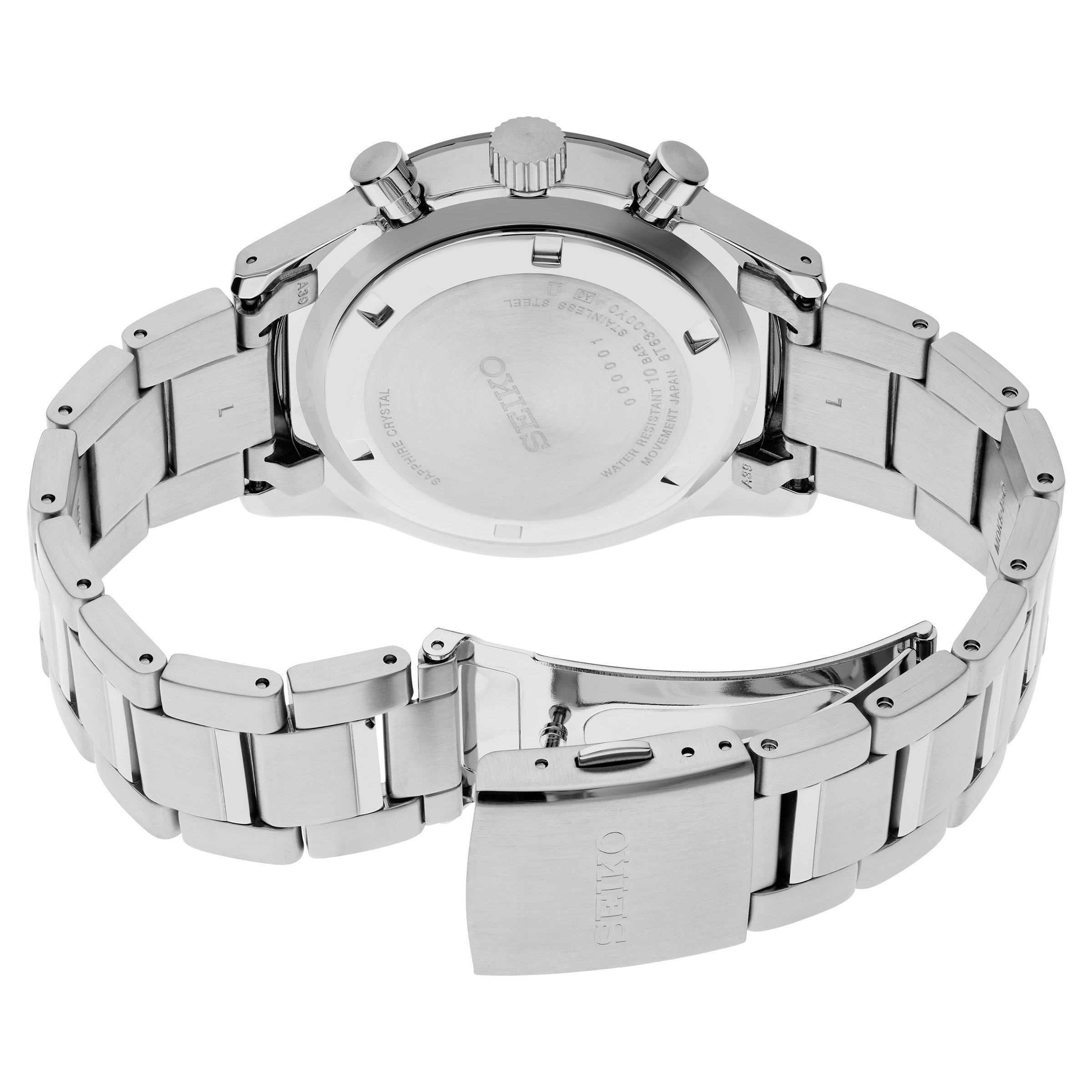 Seiko Essentials Blue Dial Chronograph Men's Quartz Watch, 43mm