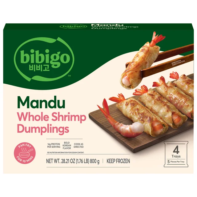 BIBIGO WHOLE SHRIMP MANDU 4/7.05 OZ