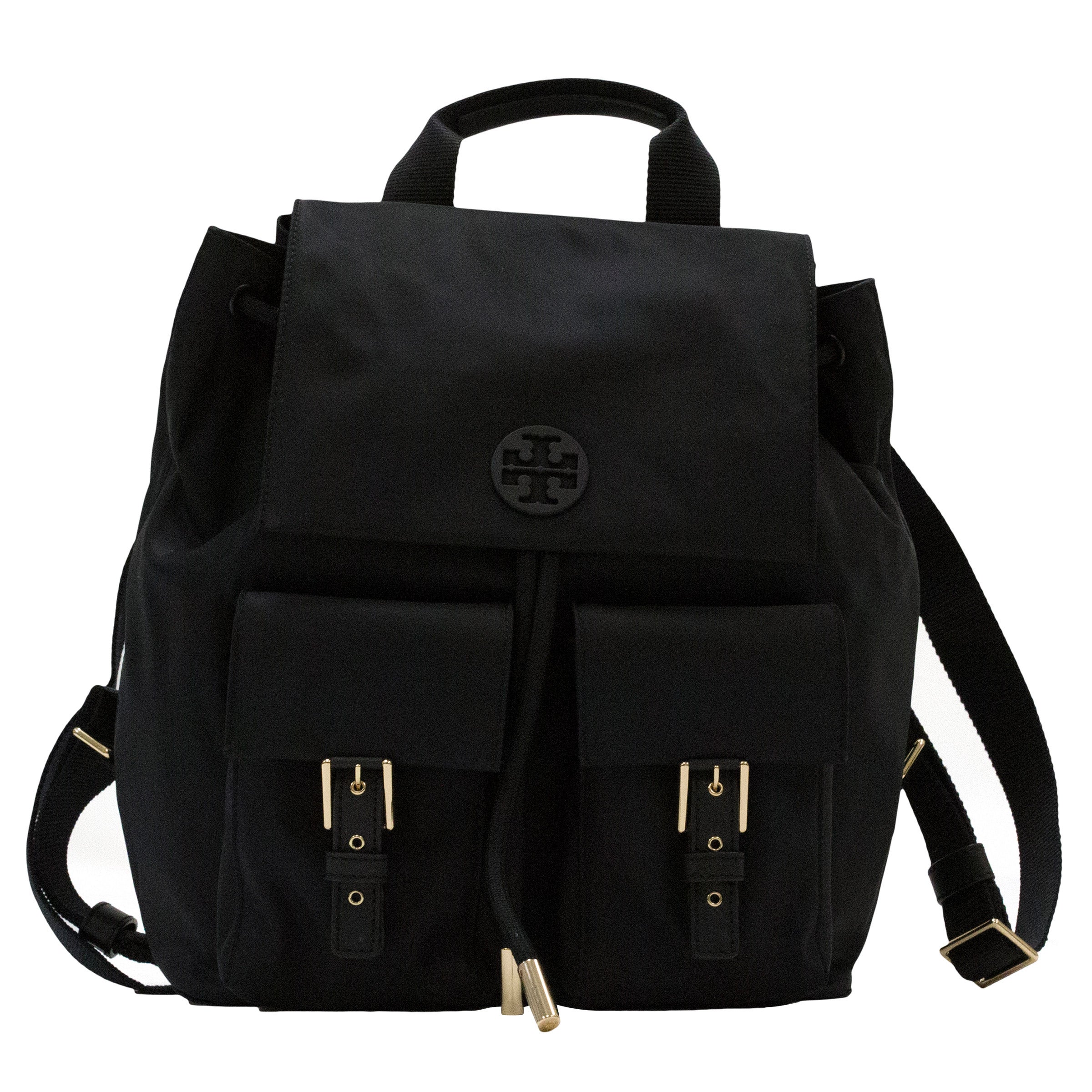 Tory Burch Black Nylon Backpack - Classic Everyday Pack Tory Burch Ella Nylon Backpack in Black - Etsy main image 2