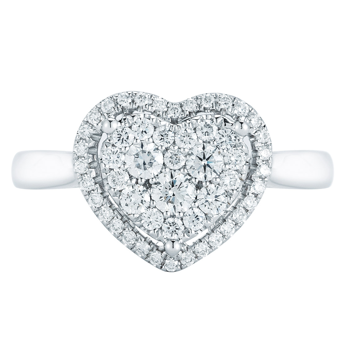 Heart Shaped Round Brilliant Diamond Ring (0.42 ctw) | Costco