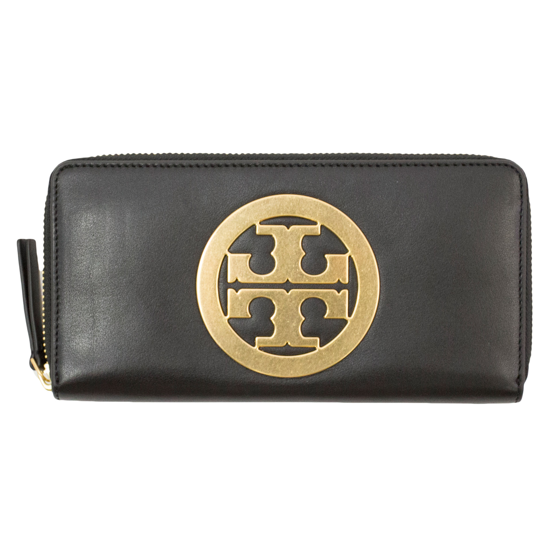 Tory Burch Charlie Zip Continental Wallet, Black | Costco