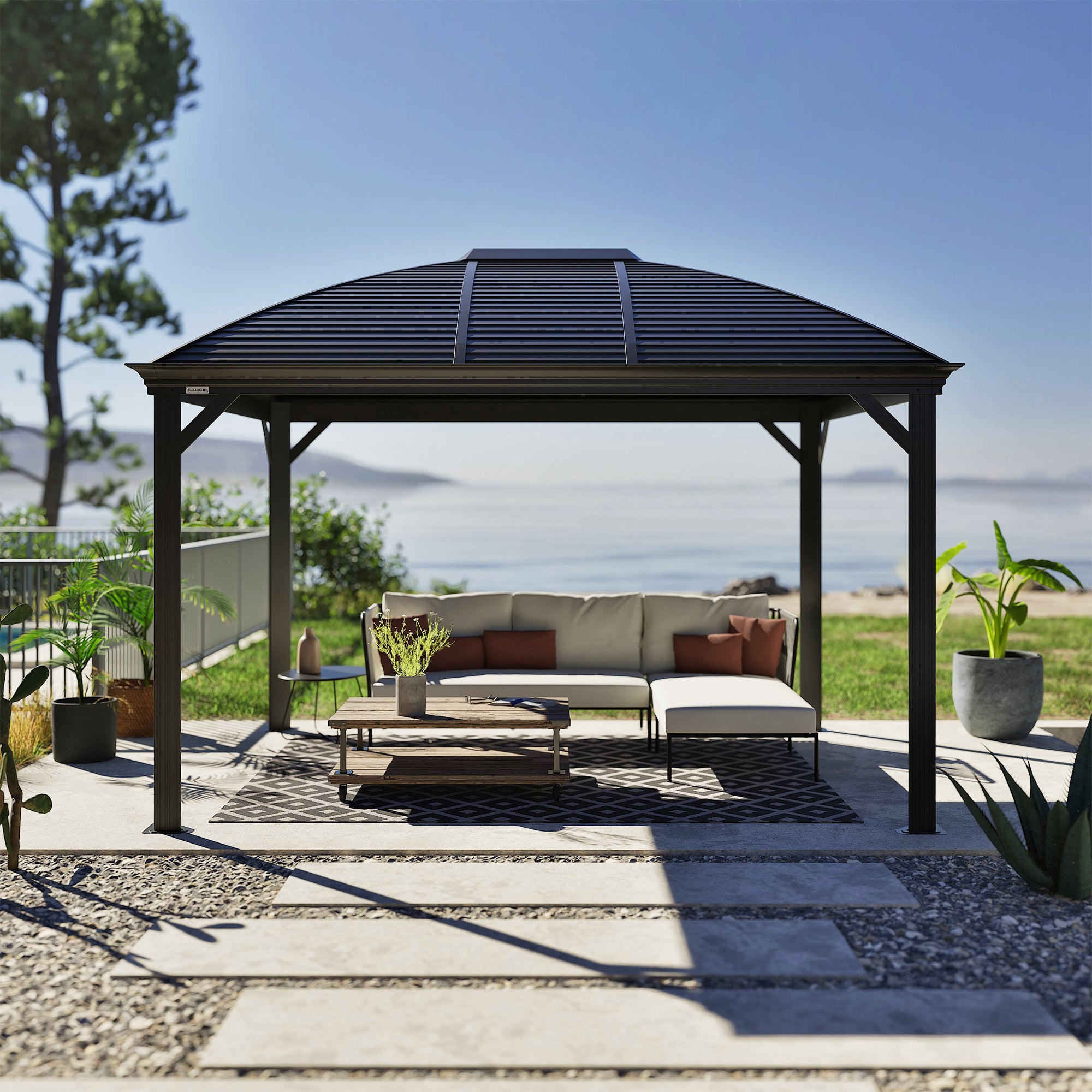 Sojag Moreno Galvanized Steel Roof Gazebo | Costco