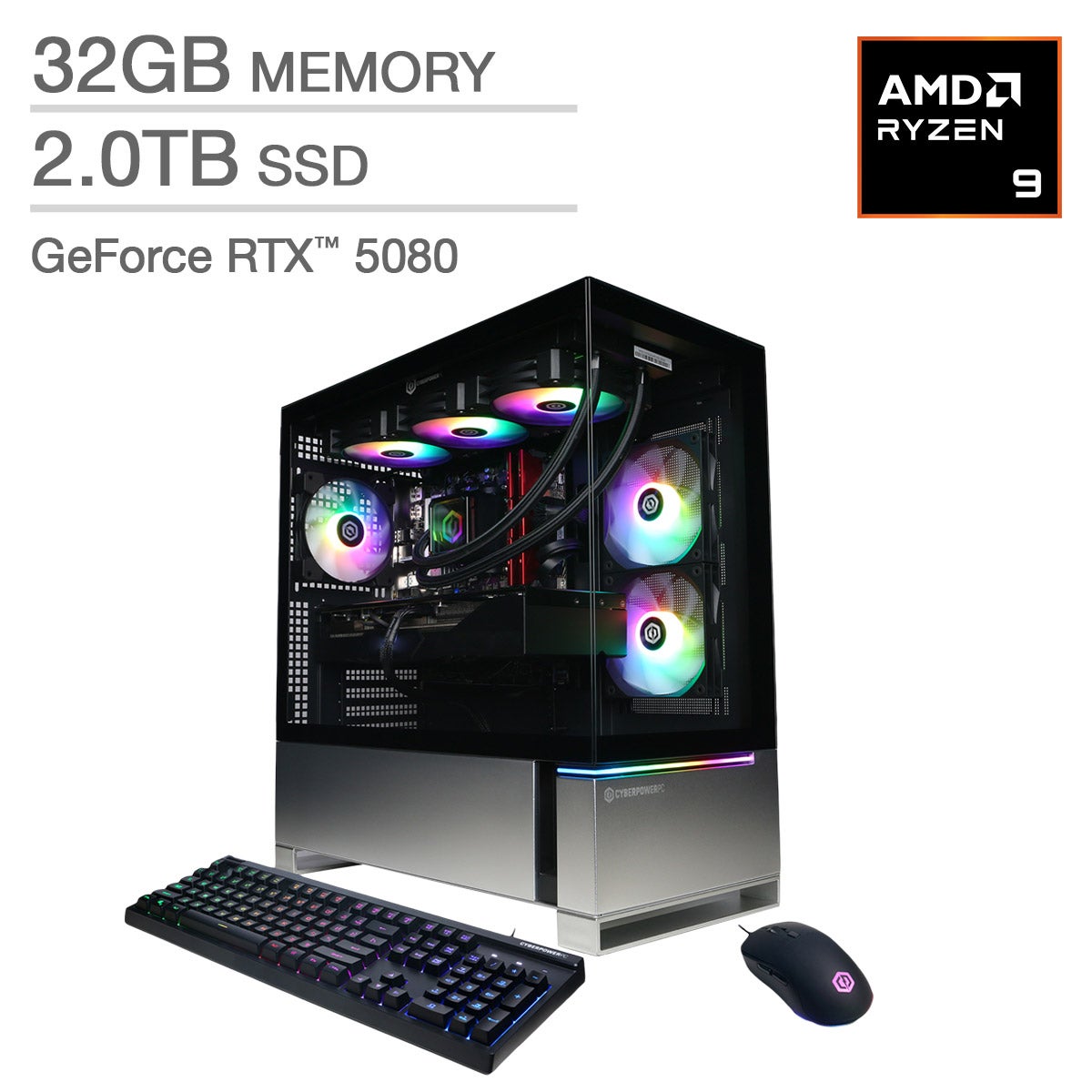 CYBERPOWERPC Gamer Supreme Liquid Cooled - AMD Ryzen 9 9900X 4.4