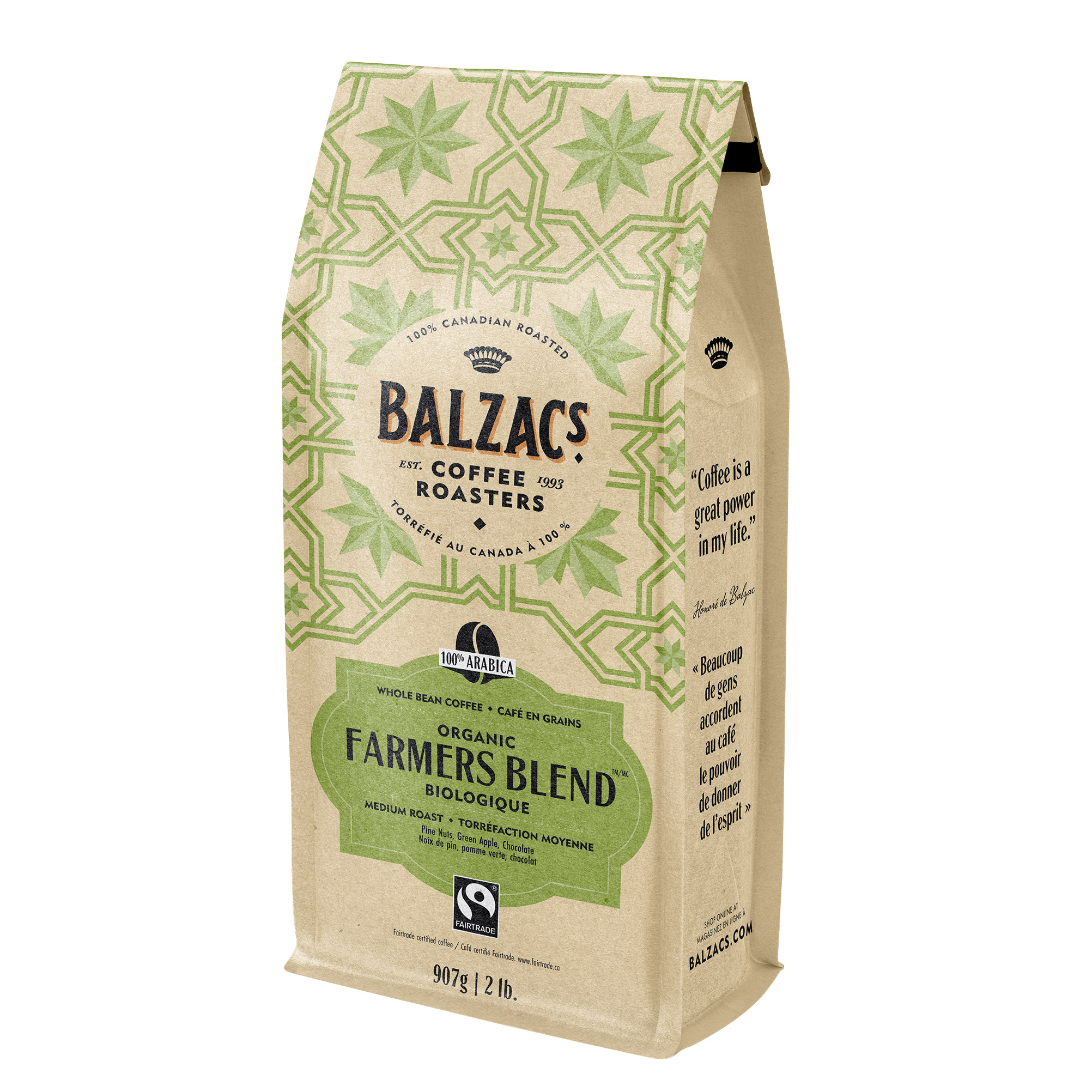 Balzac's Coffee Roasters - Farmers Blend Whole Bean Coffee, 907 g