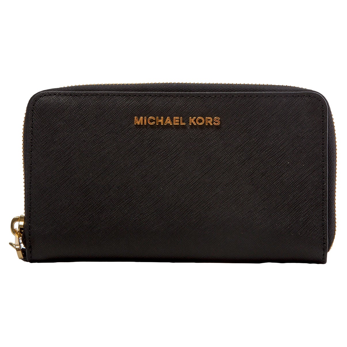Michael Kors Large Flat Phone Case Wristlet, Black | Costco