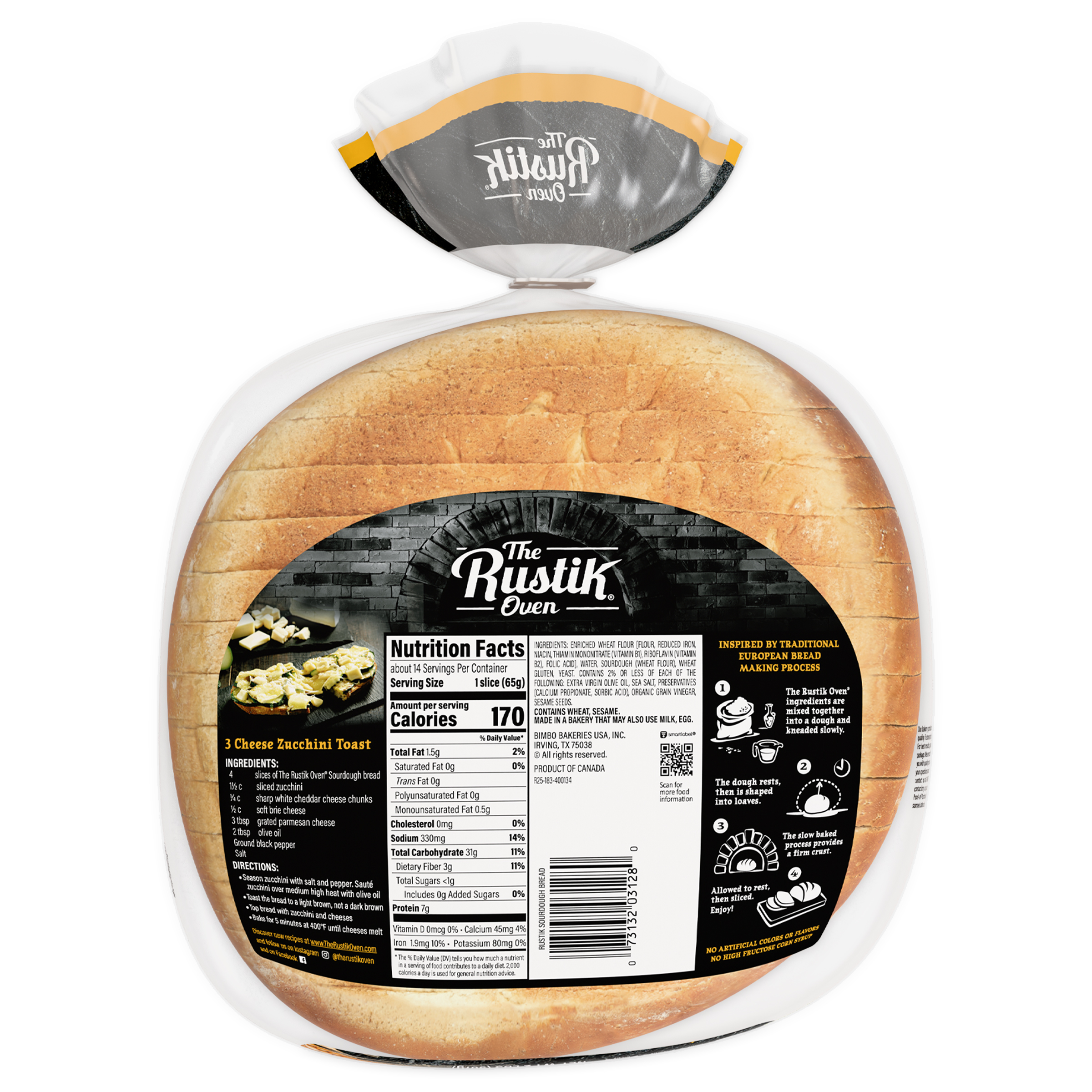 The Rustik Oven Sourdough Bread, Sliced, 32 oz | Costco