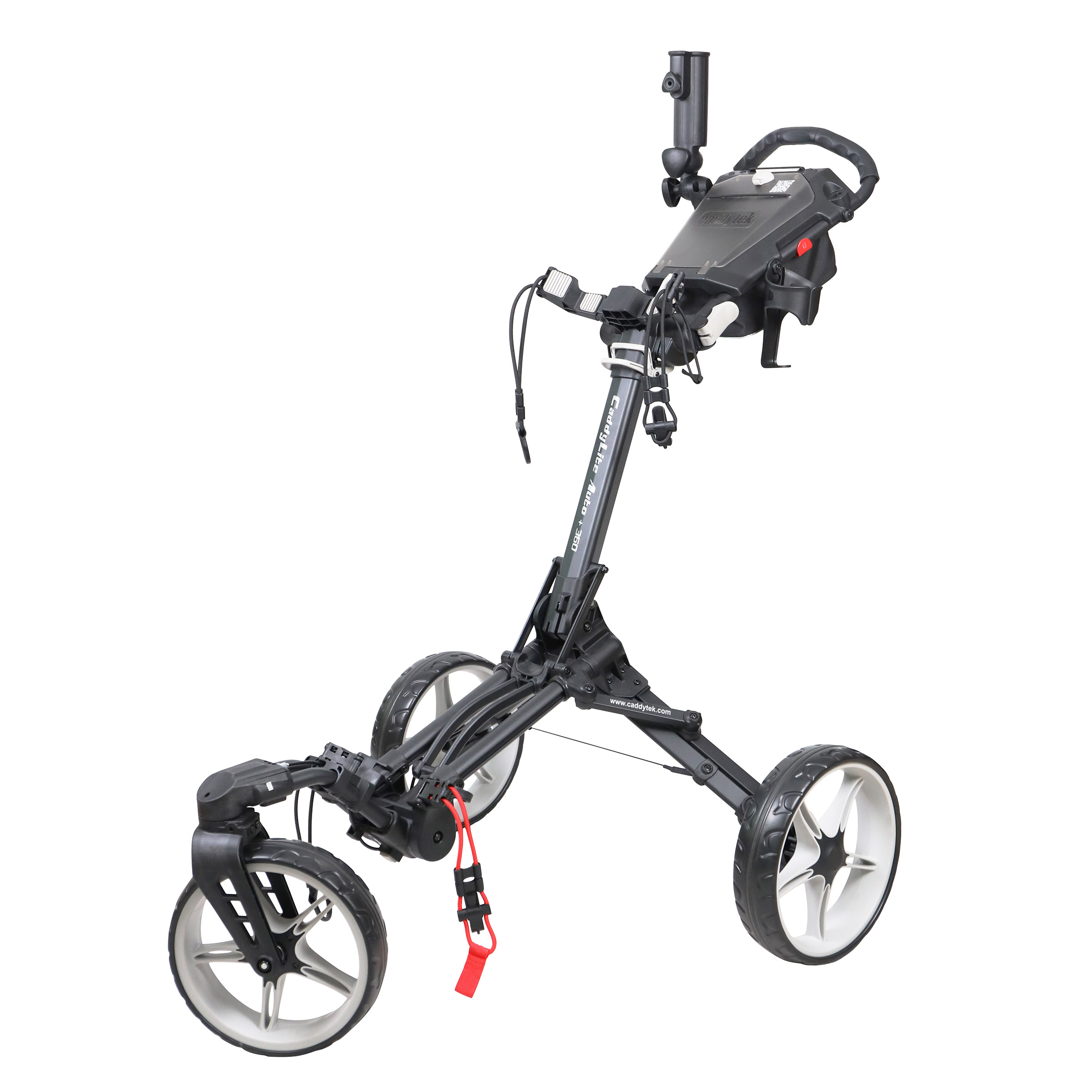 Caddytek - Auto fold/unfold Compact 3 Wheel Golf Push Cart with