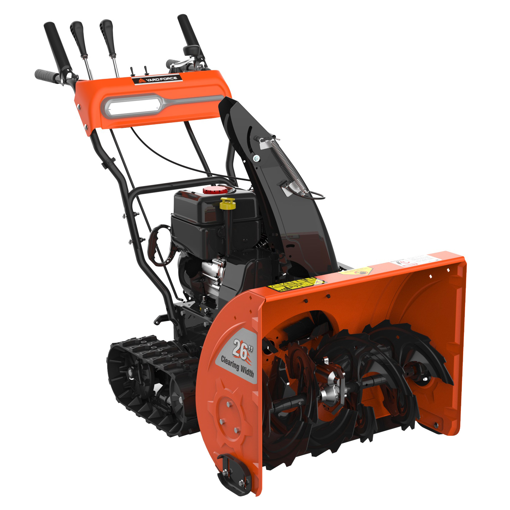 Yard Force 26” 2 Stage Heavy Duty Track-Drive Snow Blower