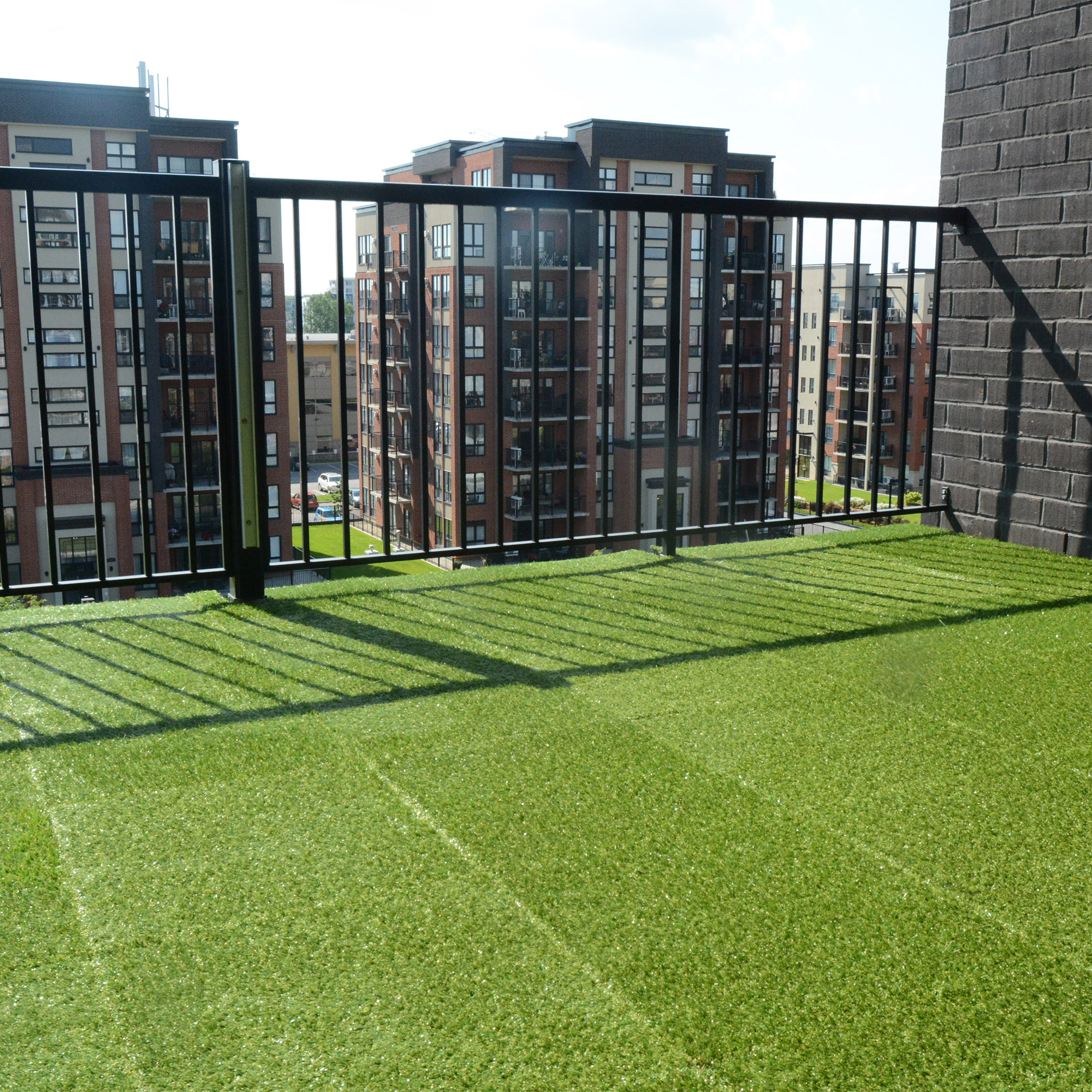 TechnoGrass Artificial Outdoor Grass Tile, 8-pack