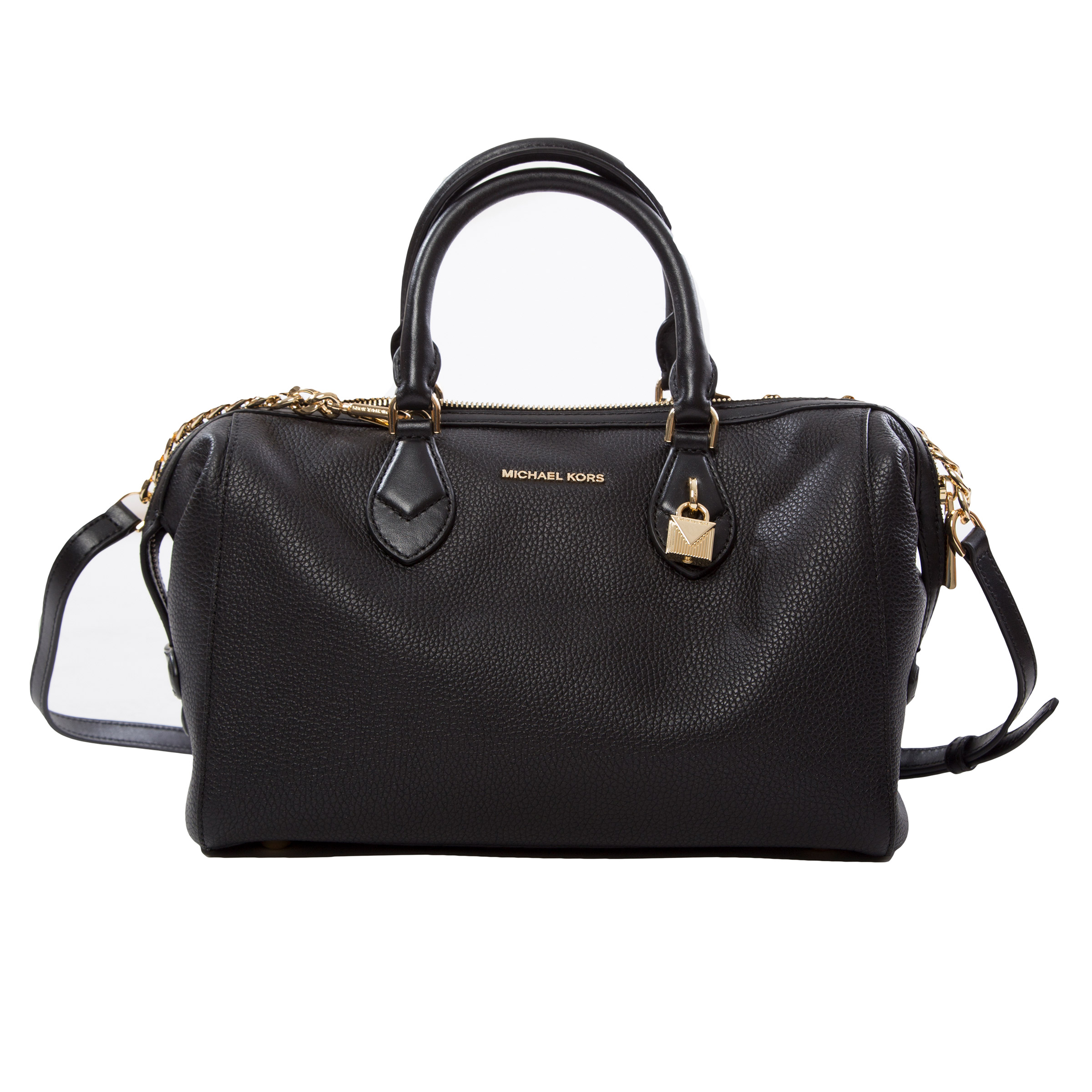 Michael Kors Grayson Large Satchel Bag, Black | Costco