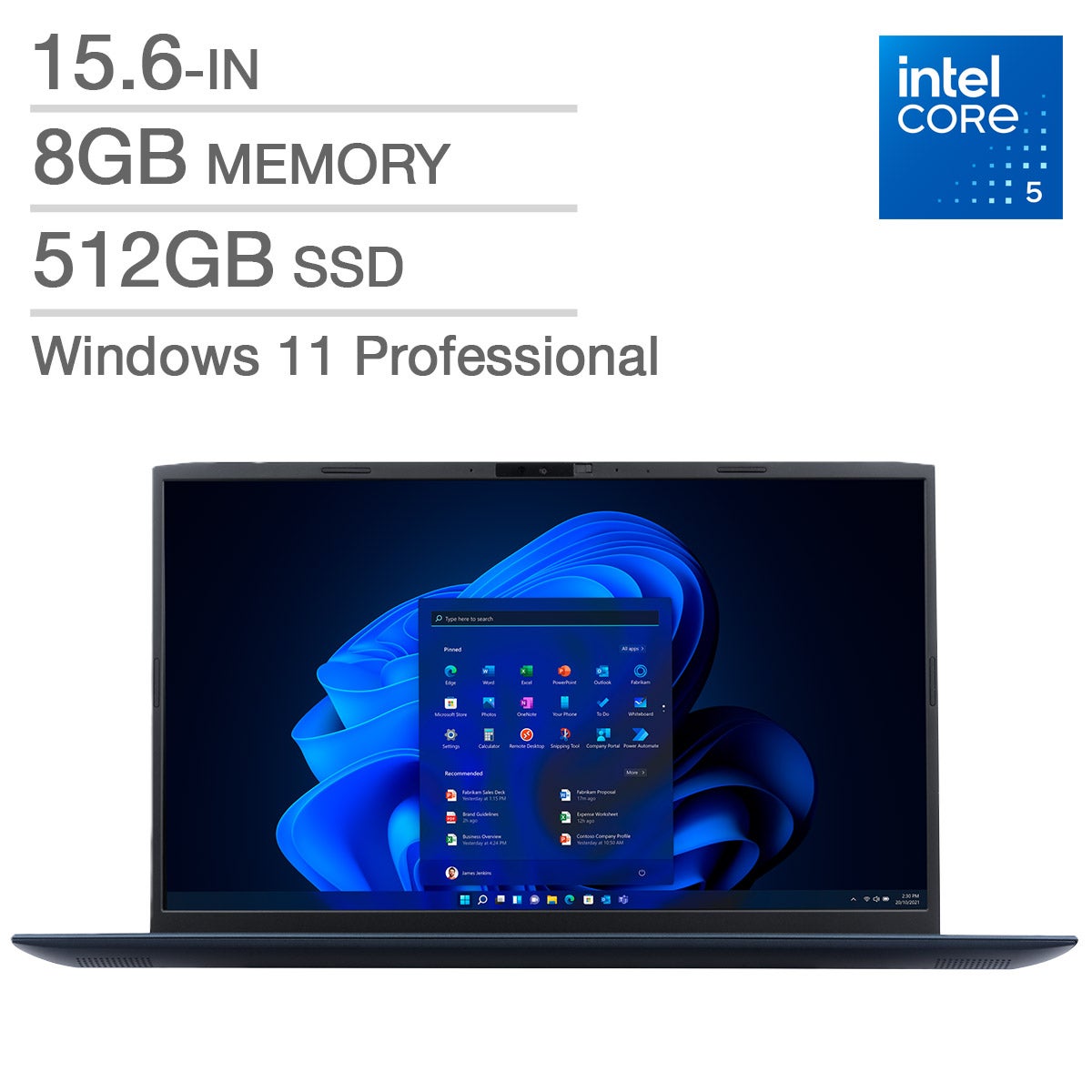 Dynabook Satellite Pro 15.6-in. Laptop, Intel Core 5 120U Dynabook Satellite Pro 15.6-in. Laptop, Intel Core 5 120U