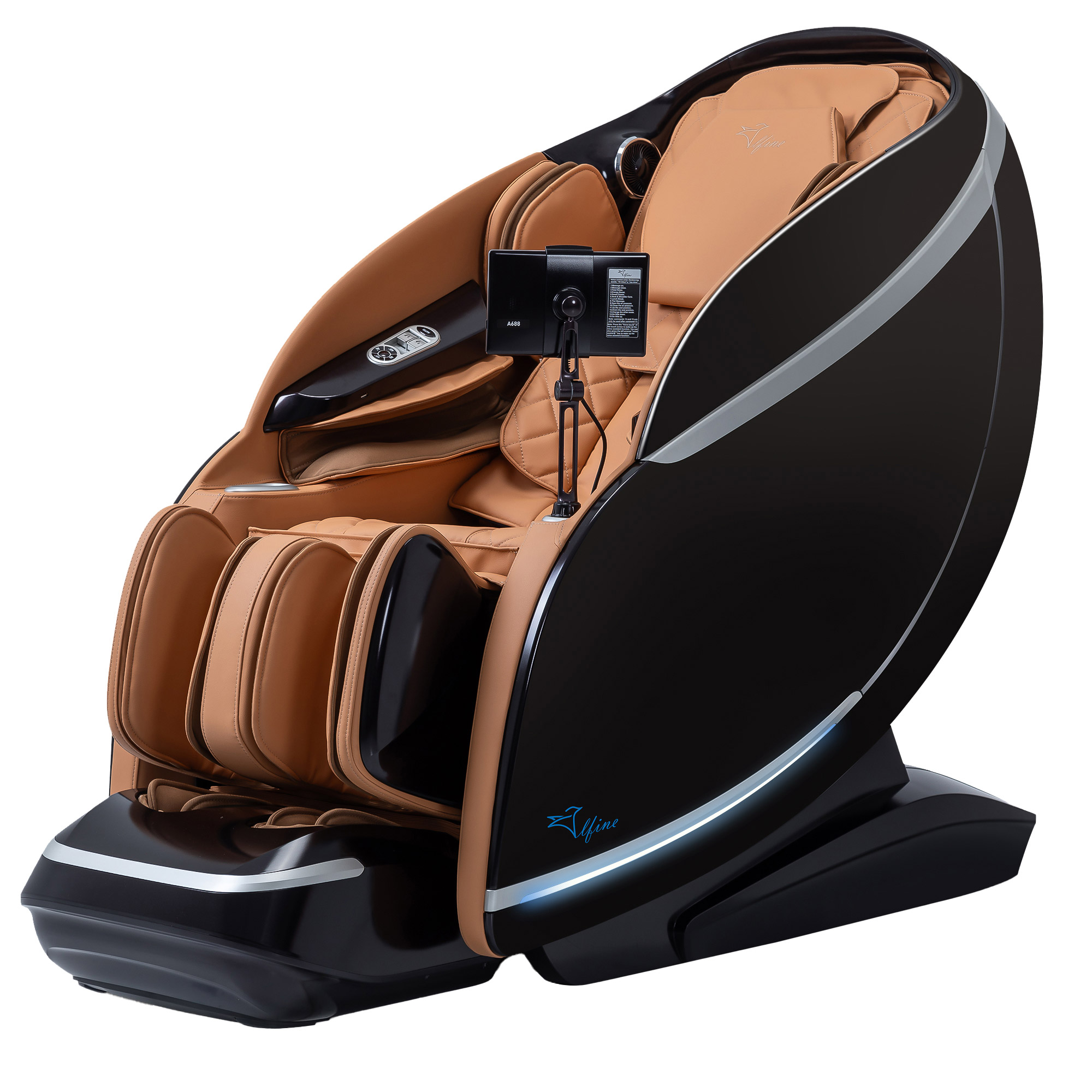 Alfine AI A688 Duo 4D and 3D Massage Chair with Table Remote