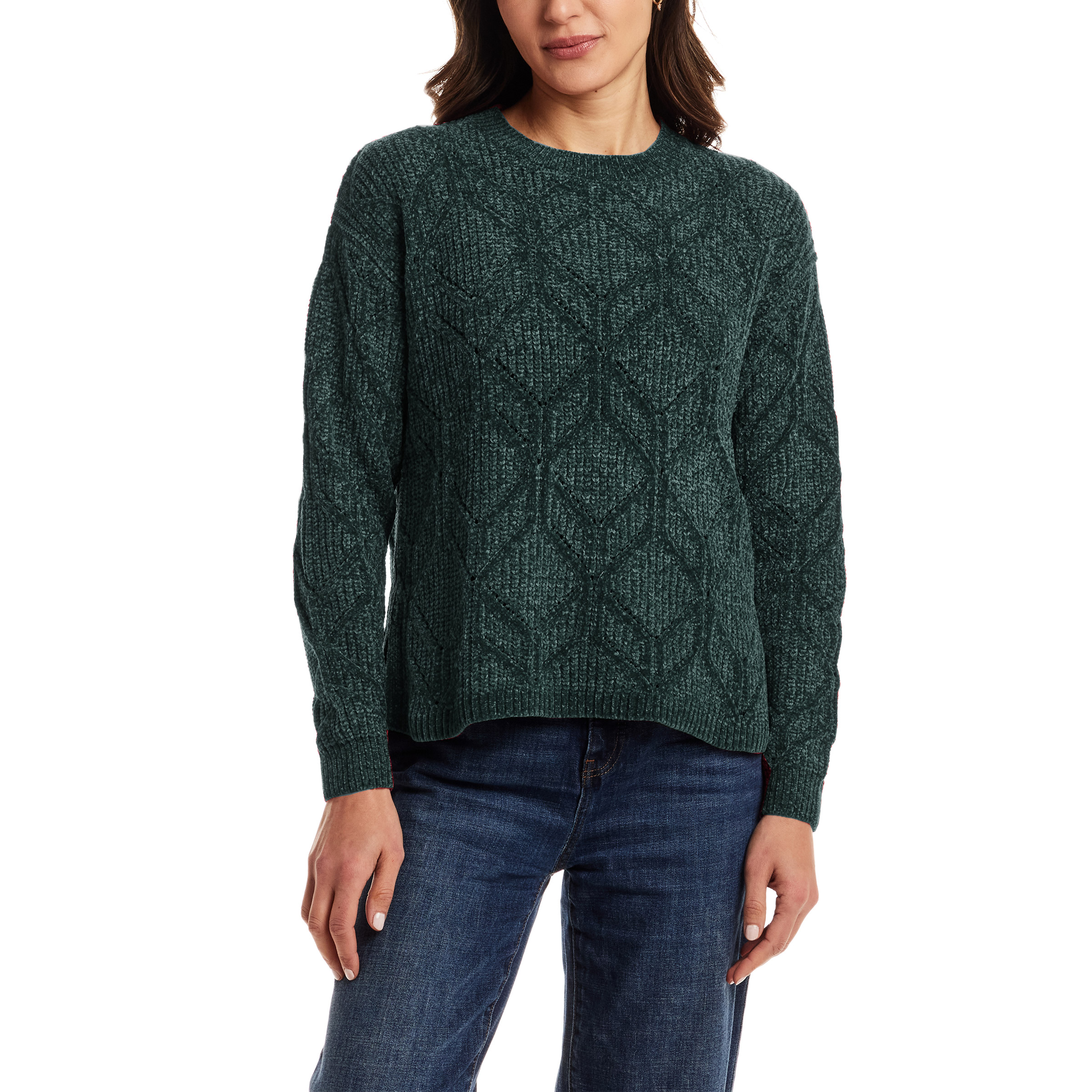 Weatherproof Vintage Women's Chenille Crewneck Sweater